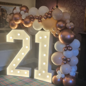 Light up number 21